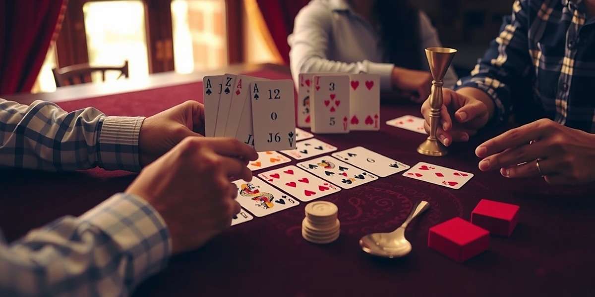 Indian Rummy game in progress with players holding cards and forming sequences
